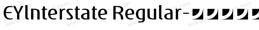 EYlnterstate Regular字体转换